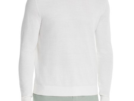 DYLAN GRAY Mens Ivory Crew Neck Classic Fit Pullover Sweater Fashion