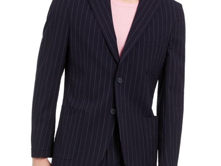 DKNY Mens Navy Striped Blazer Jacket Online