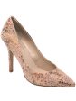 CHARLES BY CHARLES DAVID Womens Pink Snake Print Comfort Maxx Pointed Toe Stiletto Slip On Pumps Shoes M Online