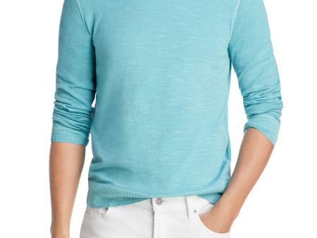 The Mens store Mens Aqua Crew Neck Sweatshirt Fashion