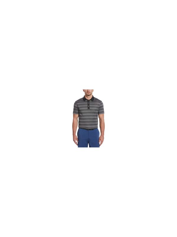 HYBRID APPAREL Mens Black Polo Hot on Sale