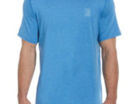 HYBRID APPAREL Mens Blue Stretch T-Shirt For Discount