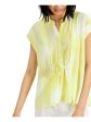 ALFANI Womens Acid Wash Cap Sleeve Tunic Top on Sale