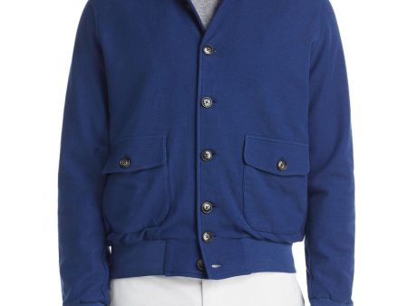 DYLAN GRAY Mens Navy Cotton Button Down Jacket For Sale