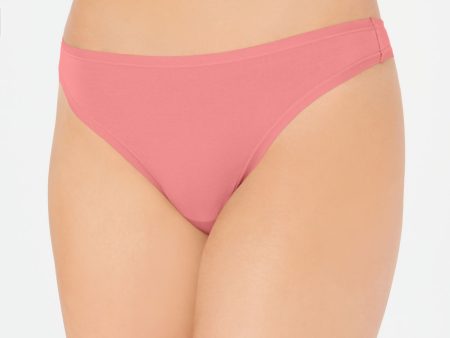 CHARTER CLUB Coral Solid Everyday Thong Sale