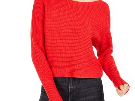 BAR III Womens Long Sleeve Off Shoulder Sweater Discount