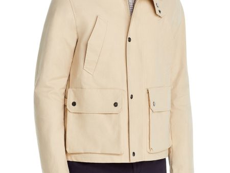 DYLAN GRAY Mens Beige Zip Up Jacket on Sale