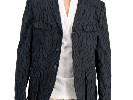 INC Mens Hybrid Gray Single Breasted, Regular Fit Stretch Blazer Sport Coat Online Sale