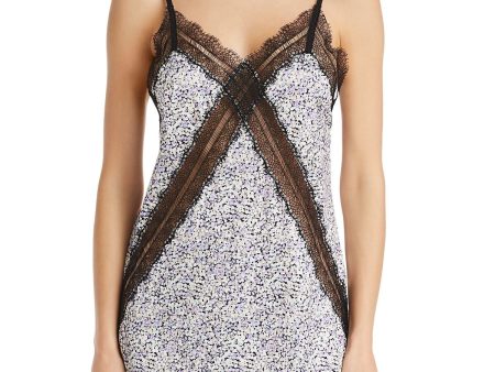 Jason Wu Purple Floral Sleepwear Full Slip Sale