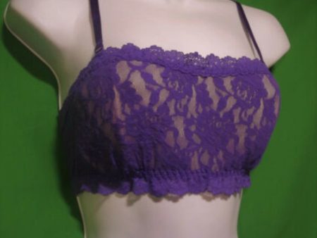 HANKY PANKY Purple Signature Floral Everyday Bandeau Bralette Cheap