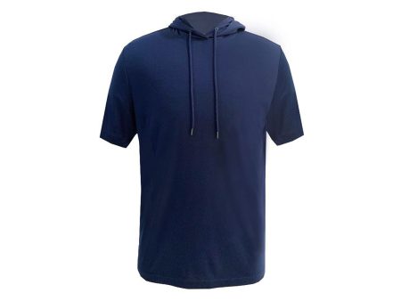 ALFANI Mens Navy Stretch T-Shirt Hoodie For Sale