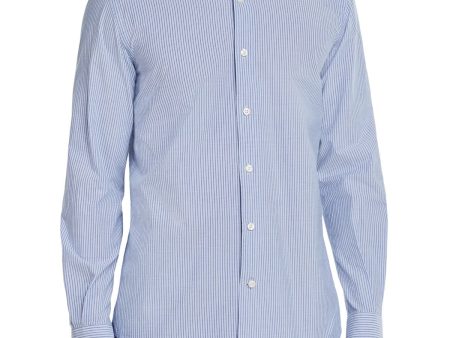 DYLAN GRAY Mens Light Blue Check Long Sleeve Button Down Casual Shirt Hot on Sale