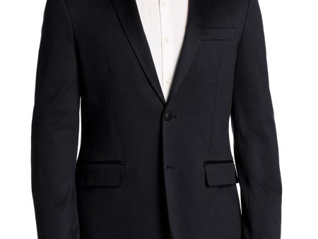 DYLAN GRAY Mens Navy Cotton Blazer Hot on Sale