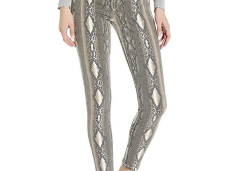 JOE S Womens Zippered Animal Print Straight leg Jeans Online now