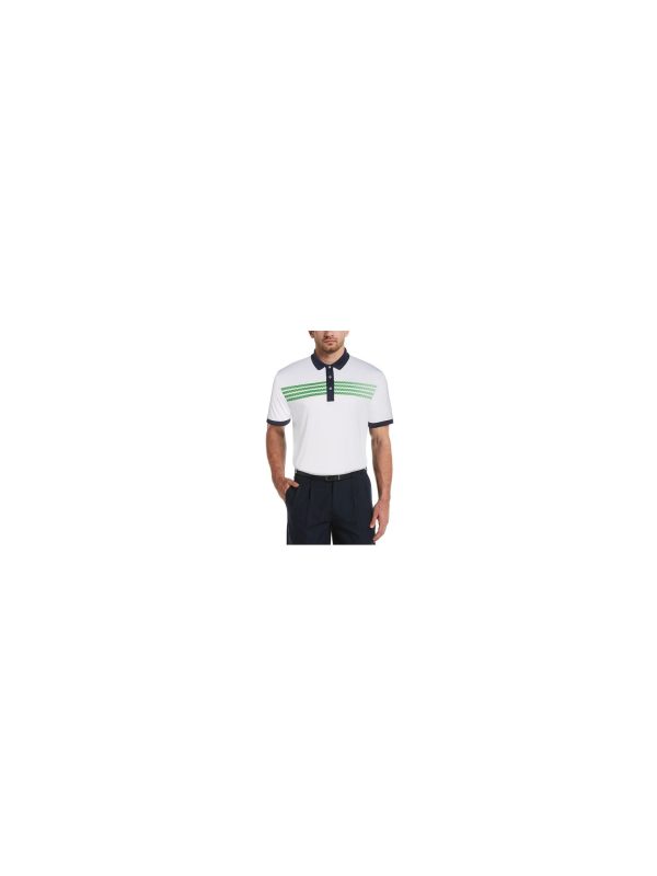 HYBRID APPAREL Mens White Classic Fit Performance Stretch Polo For Discount