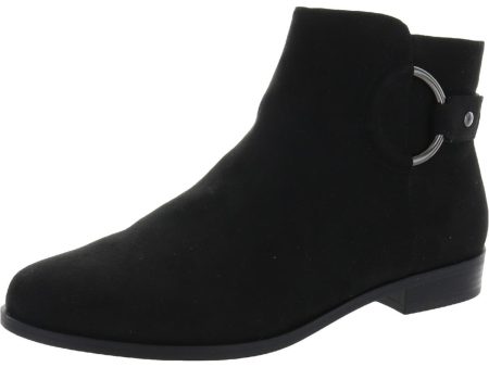 ALFANI Womens Black O-Ring Hardware Comfort Avvia Round Toe Block Heel Zip-Up Booties M Cheap