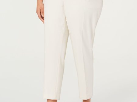 BAR III Womens Beige Pocketed Wear To Work Straight leg Pants Online Hot Sale