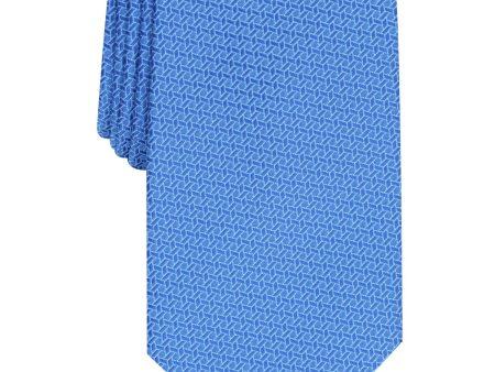 PERRY ELLIS Mens Silver Neat Classic Neck Tie Online Hot Sale