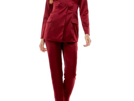 CITY STUDIO Womens Burgundy Party Jacket For Discount