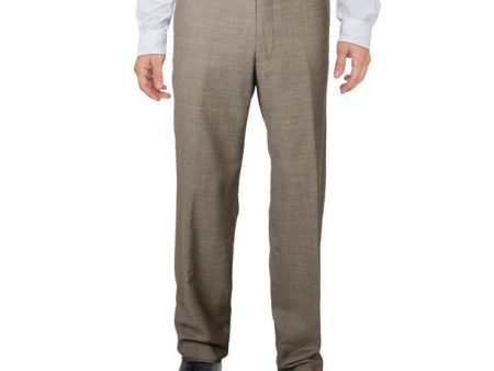 The Mens store Mens Beige Tapered, Check Slim Fit Suit Separate Pants on Sale