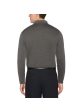 HYBRID APPAREL Mens Black Pinstripe Long Sleeve Polo Fashion