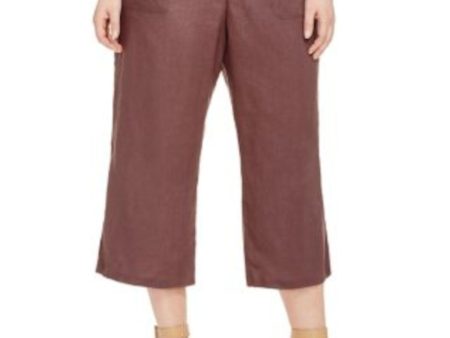 ALLEN ALLEN Womens Pocketed Cropped Pants For Sale