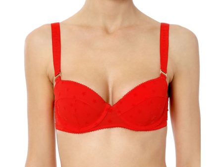 STELLAMCCARTNEY Red Betty Solid Everyday Underwire on Sale