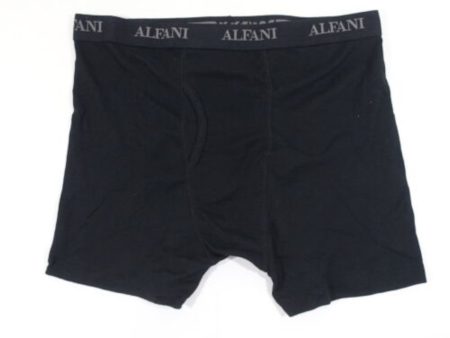 ALFATECH BY ALFANI Black Air Mesh Solid Everyday Boxer Brief Fashion