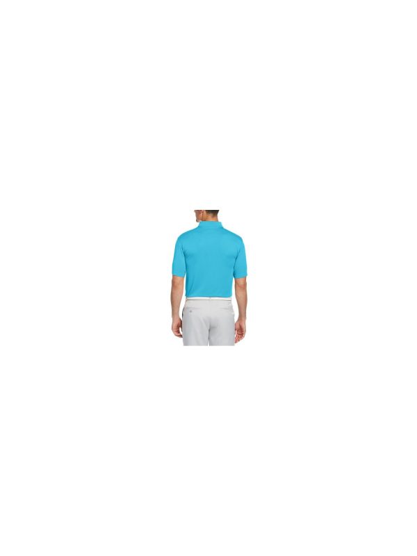 HYBRID APPAREL Mens Golf Blue Moisture Wicking Polo For Cheap