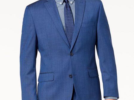 MICHAEL KORS Mens Navy Classic Fit Suit Separate Blazer Jacket Discount