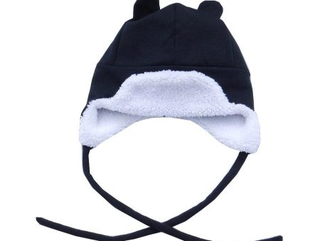 gorro osito negro blanco on Sale