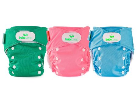 pack x3 panales ecobabymoon unitono   verde  rosado y azul Online