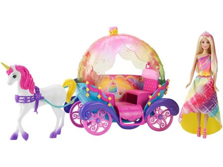 barbie arcoiris carroza y caballo Hot on Sale