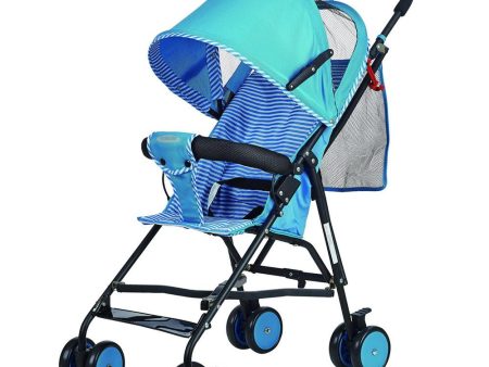 coche paseador azul claro con rayas Online Sale