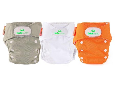 pack x3 panales ecobabymoon unitono   beige  blanco y naranja For Discount