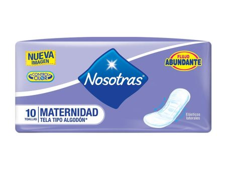 toallas maternidad tela x10   nosotras Sale