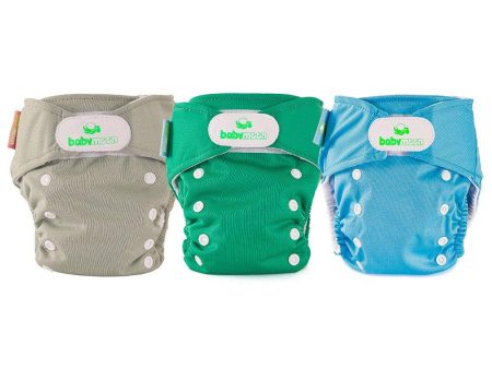 pack x3 panales ecobabymoon unitono   beige  verde y azul For Sale