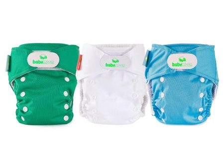 pack x3 panales ecobabymoon unitono   verde  blanco y azul Online Sale