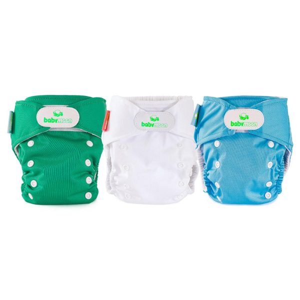 pack x3 panales ecobabymoon unitono   verde  blanco y azul Online Sale