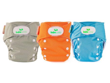 pack x3 panales ecobabymoon unitono   beige  naranja y azul Fashion