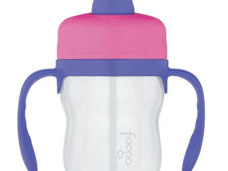 vaso antiderrame con mango 235 ml   rosado morado on Sale