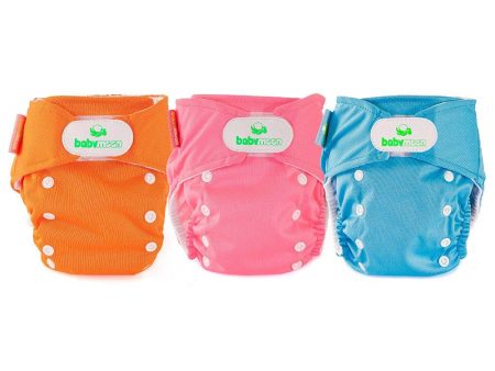 pack x3 panales ecobabymoon unitono   naranja  rosado y azul Discount