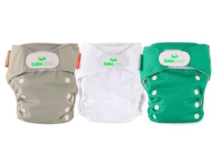 pack x3 panales ecobabymoon unitono   beige  verde y blanco For Cheap