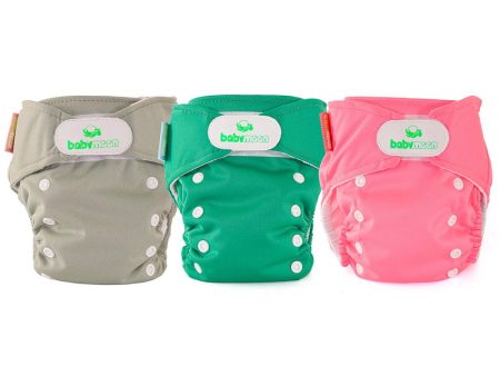 pack x3 panales ecobabymoon unitono   beige  verde y rosado Supply