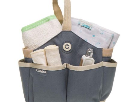 organizador multibolsillos portatil   gris con beige Online now